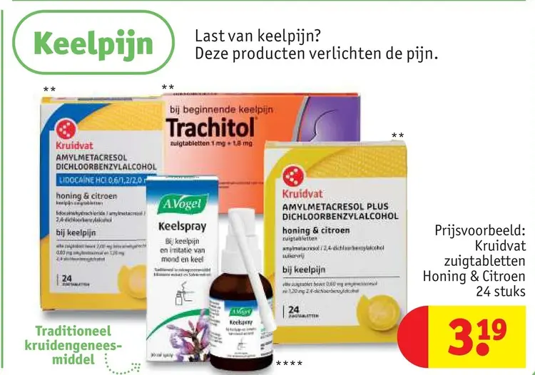 Aanbieding: Producten tegen keelpijn