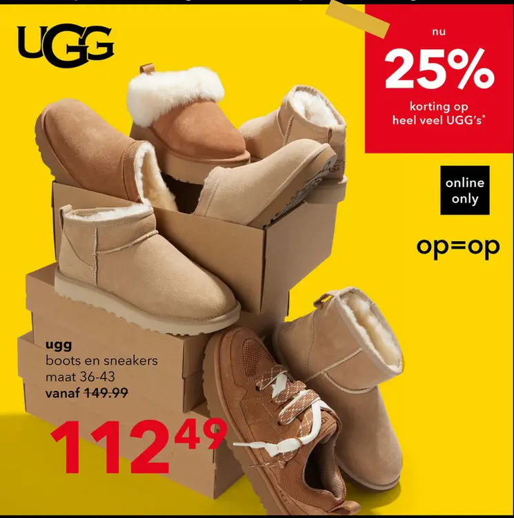 Aanbieding: boots en sneakers