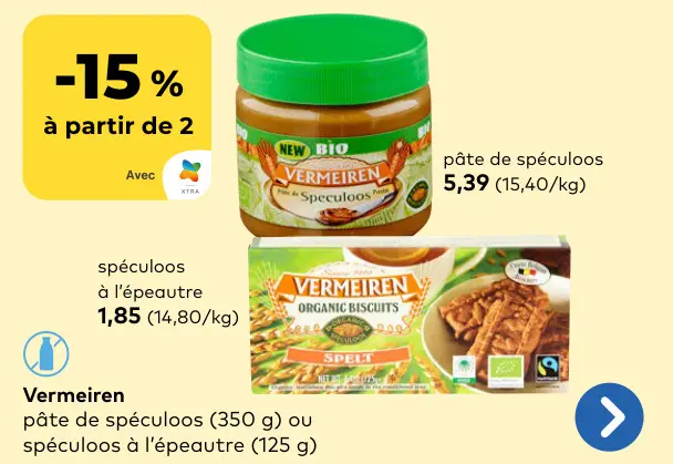 Offre: Pâte de spéculoos ou spéculoos à l'épeautre