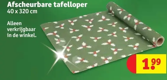 Promotie: Afscheurbare tafelloper