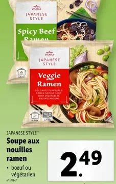 Offre: Soupe aux nouilles ramen