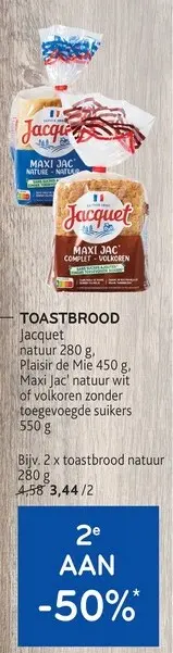 Promotie: Toastbrood