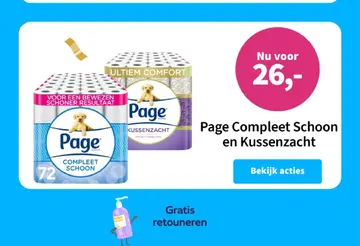 Aanbieding: Page Compleet Schoon en Kussenzacht