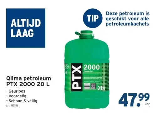Aanbieding: Qlima petroleum PTX 2000