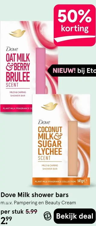 Aanbieding: Milk shower bars