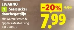 Aanbieding: Seersucker douchegordijn