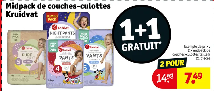 Offre: Midpack de couches-culottes