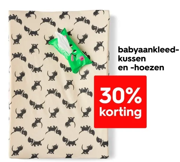 Aanbieding: baby aankleedkussen en -hoezen