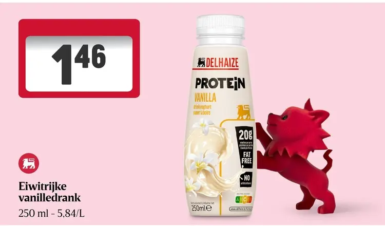 Promotie: Delhaize Eiwitrijke vanilledrank