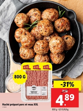 Offre: Haché préparé porc et veau XXL