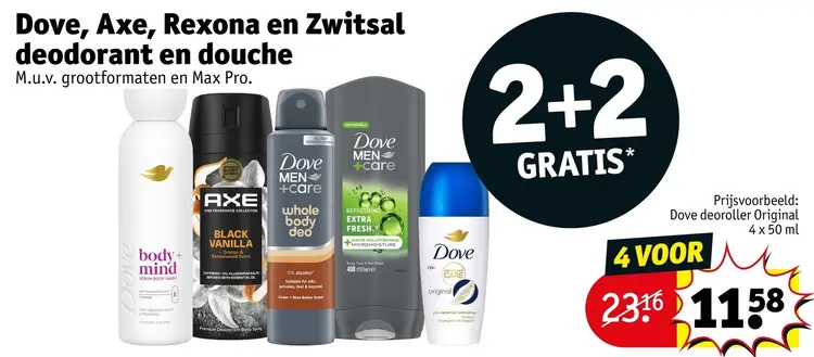 Aanbieding: Deodorant en douche