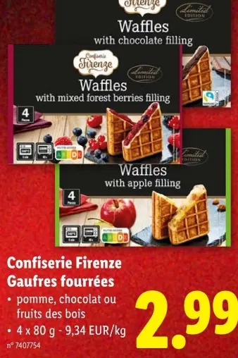 Offre: Gaufres fourrées