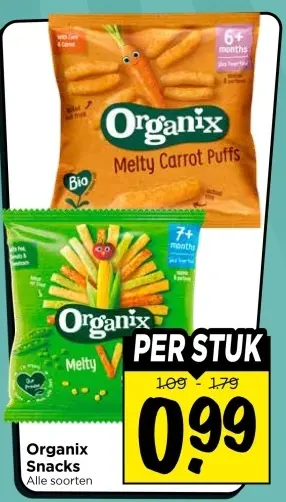 Aanbieding: Organix Snacks