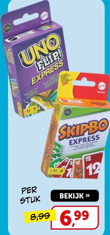 Aanbieding: Uno Flip! Express of Skipbo Express