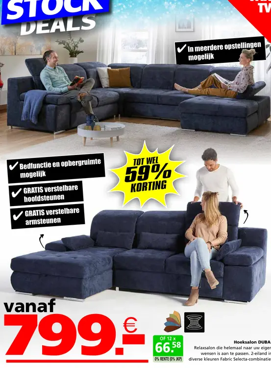 Promotie: Hoeksalon DUBAI