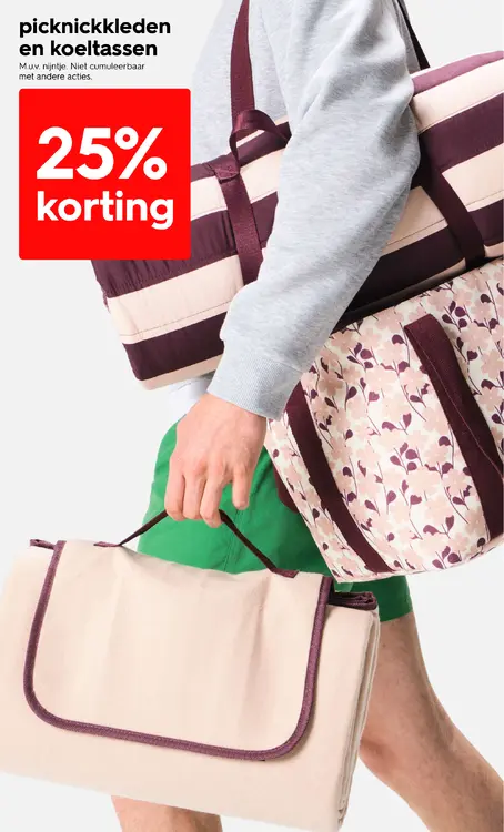 Promotie: Picknickkleden en koeltassen