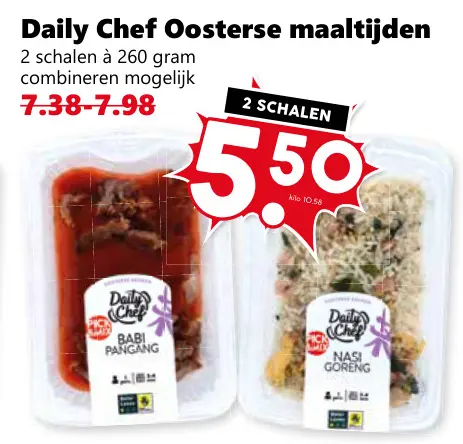 Aanbieding: Oosterse maaltijden