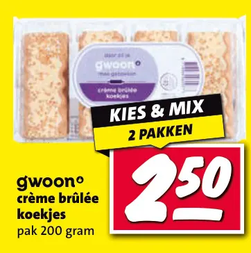 Aanbieding: crème brûlée koekjes