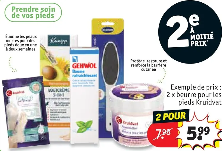Offre: Prendre soin de vos pieds