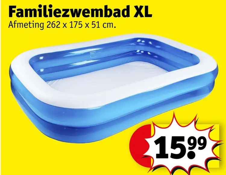 Promotie: Familiezwembad XL