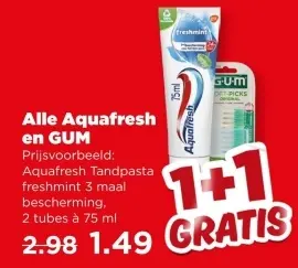 Aanbieding: Alle Aquafresh en GUM