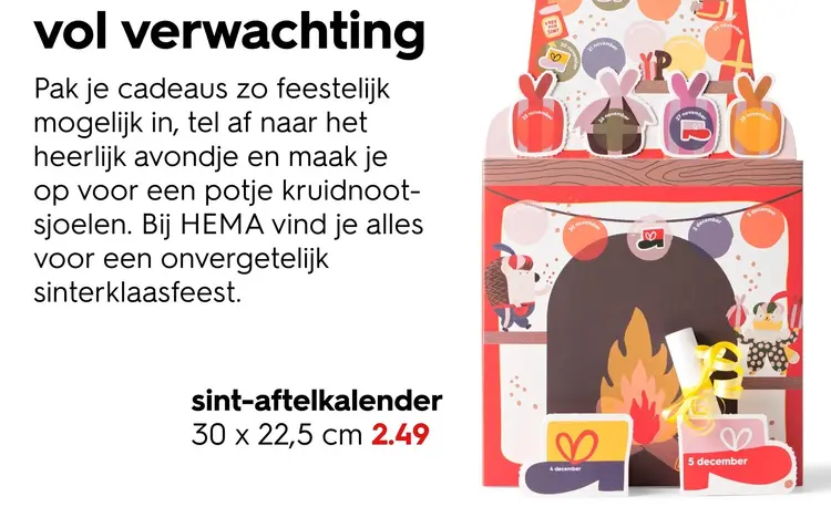 Aanbieding: Sint-aftelkalender