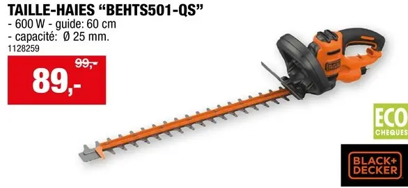 Offre: Taille-haies "BEHTS501-QS"