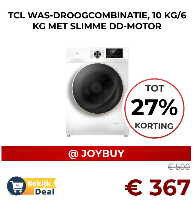 Aanbieding: TCL Was-droogcombinatie, 10 kg/6 kg met slimme dd-motor