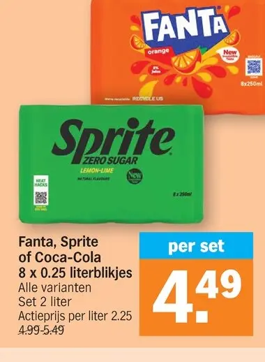 Promotie: Fanta, Sprite of Coca-Cola