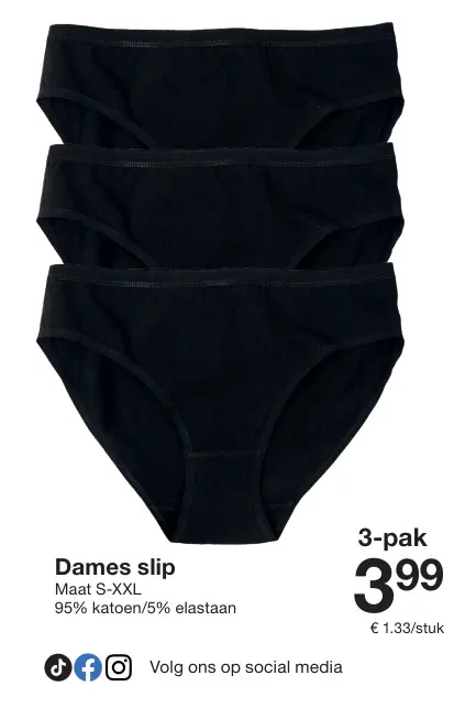 Promotie: Dames slip