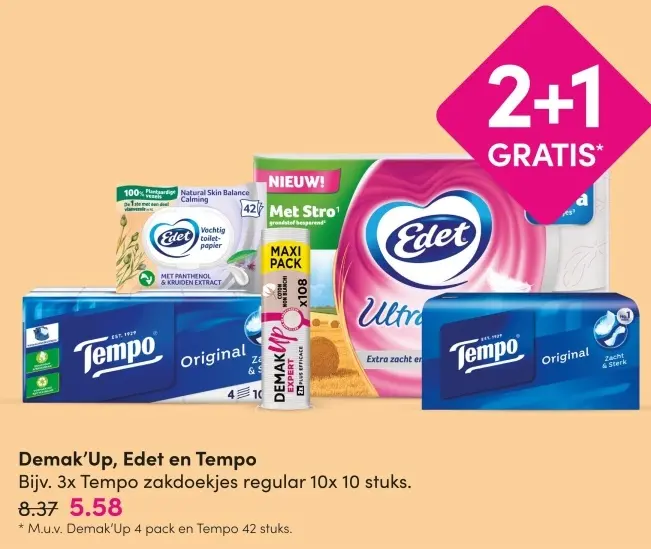 Aanbieding: Demak'Up, Edet en Tempo
