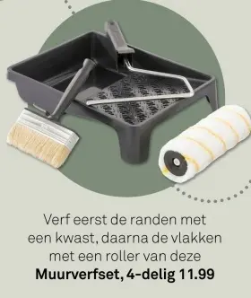 Aanbieding: Muurverfset 4-delig