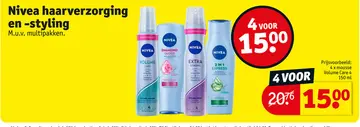 Aanbieding: Nivea haarverzorging en -styling