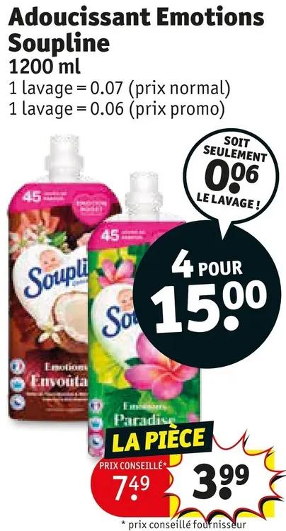 Offre: Adoucissant Emotions