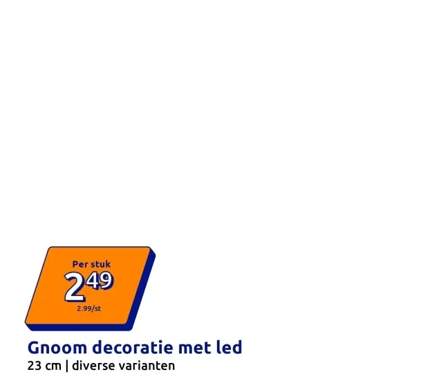 Aanbieding: Gnoom decoratie met led