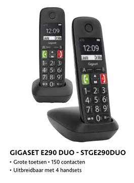 Aanbieding: Gigaset e290 duo - stge290duo