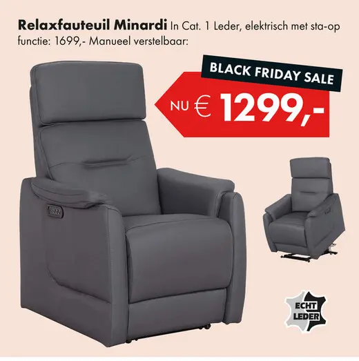 Aanbieding: Minardi relaxfauteuil