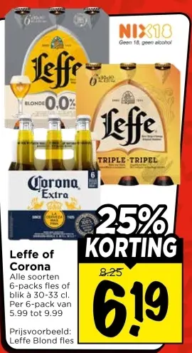 Aanbieding: Leffe or Corona