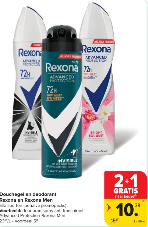 Promotie: Douchegel en deodorant