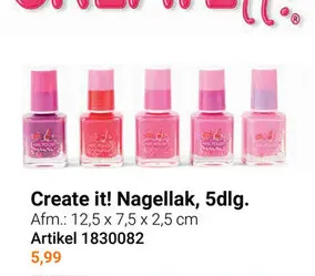 Aanbieding: Create it! Nagellak, 5st.