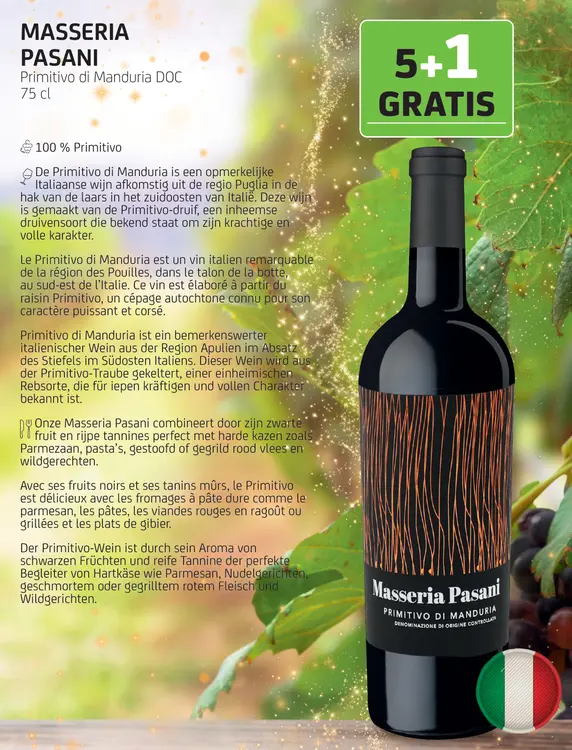 Promotie: Primitivo di Manduria DOC