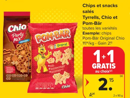 Offre: Chips et snacks salés