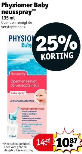 Aanbieding: Physiomer Baby neusspray