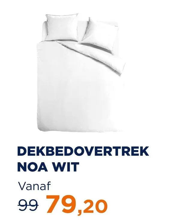 Aanbieding: Dekbedovertrek Noa wit