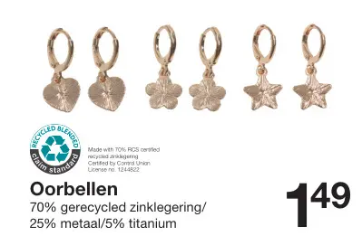 Promotie: Oorbellen