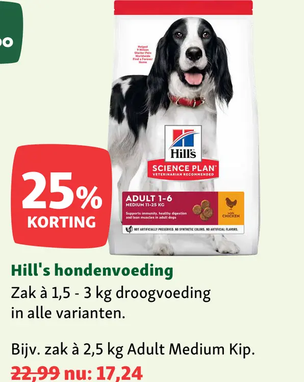 Aanbieding: hondenvoeding