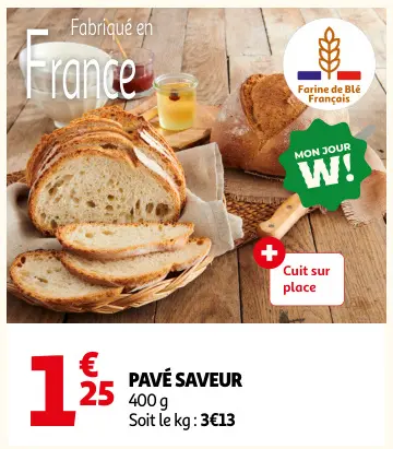 Promotie: Pavé saveur