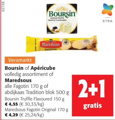 Promotie: Boursin of Apéricube of Maredsous