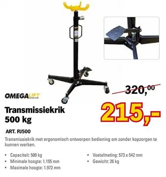 Aanbieding: Transmissiekrik