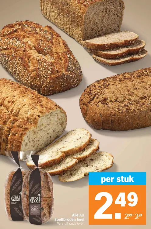 Aanbieding: Speltbroden heel